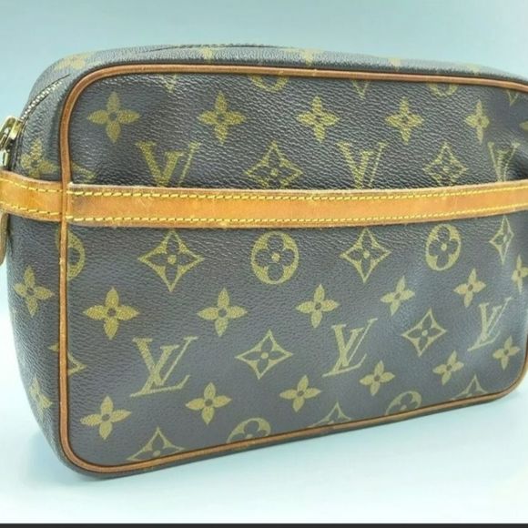 Auth Louis Vuitton Monogram Compiegne 23 M51847 Clutch Bag NS040819